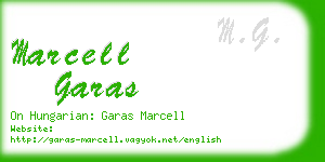 marcell garas business card